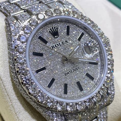 fake rolex watch bust down|rolex bust down vvs diamonds.